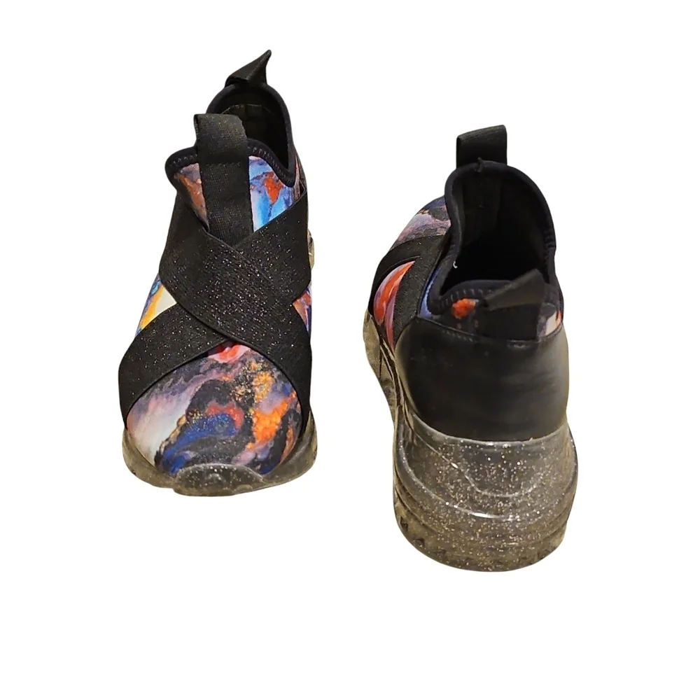 Steve Madden Cryme Black/Multicolor Slip-On Sneakers